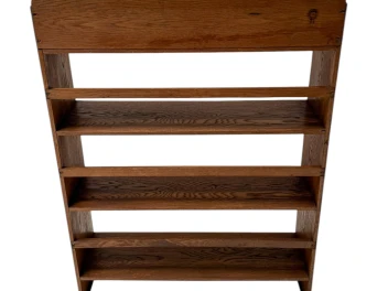 Art Deco Modernist Open Bookcase by P.E.L. Izeren for De Genneper Molen, 1920s